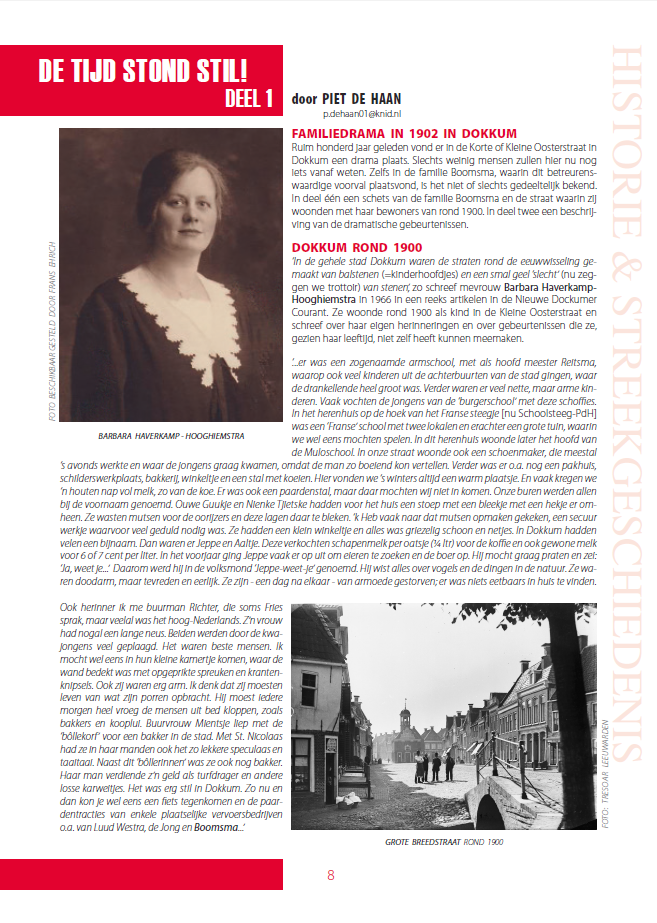 Een oorspronkelijk door Barbera opgetekend familiedrama uit Dokkum rond 1900 (deel 1 van 2)